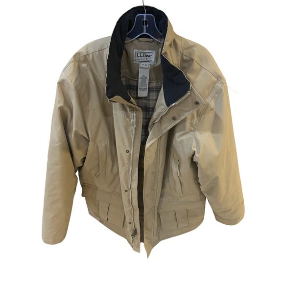 LL Bean Men's Size 2XL Gore Tex Insulated Down Parka Jacket Beige Tan